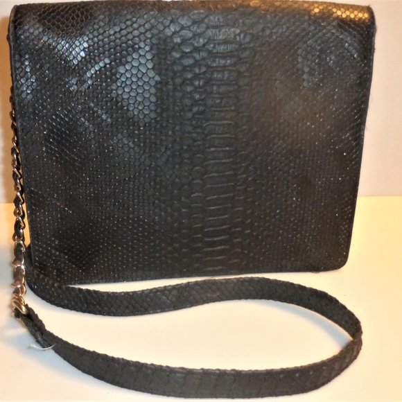 ELIZABETH GRANT Black Purse Clutch Purse Evening Bag - Picture 4 of 10
